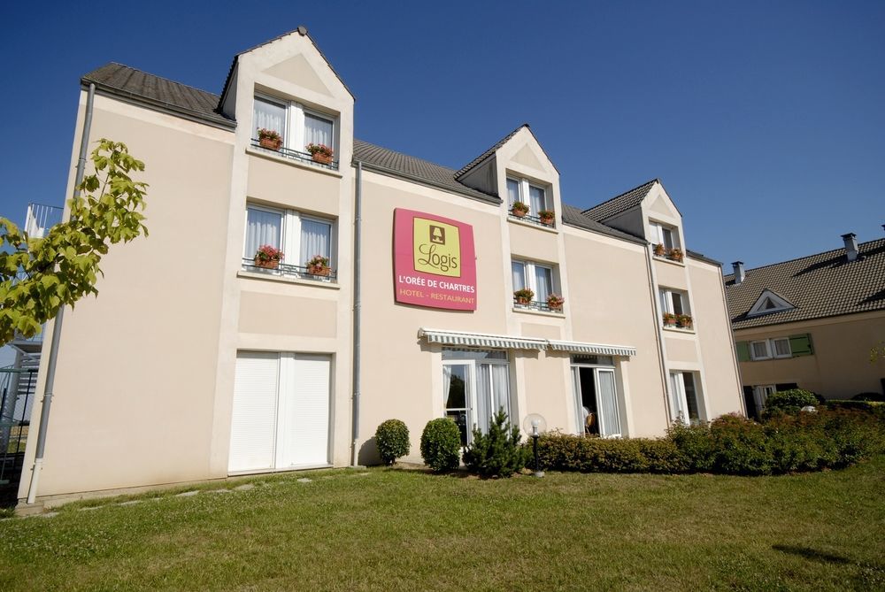 Logis Hotel L'Oree De Chartres - Barjouville Exteriör bild